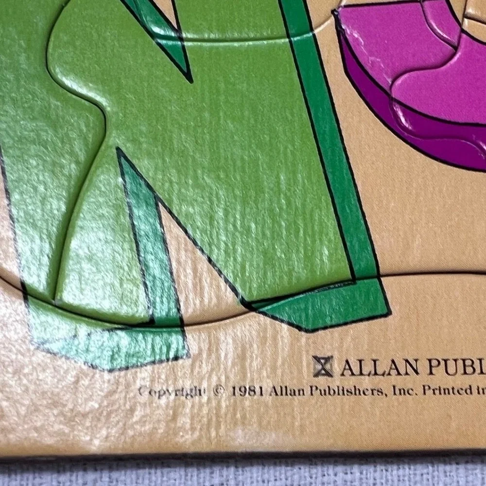Vintage 1981 Allan Publishers Tray Puzzle Lot Pinocchio Deputy Dawg ABCs 3pc